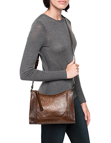 Image of Frye Women's Melissa Zip Crossbody Bag, Stylish Handbag with Adjustable Strap & Pockets