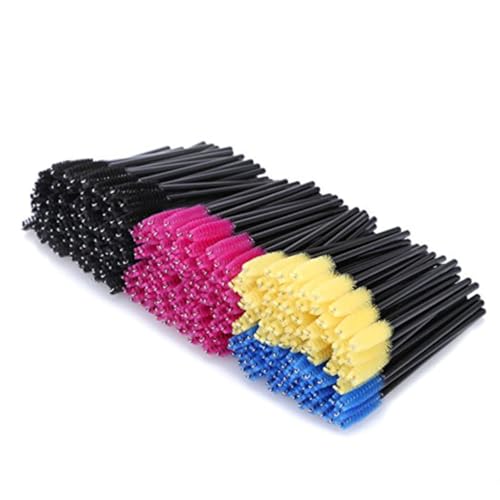 BIUDECO 300pcs Disposable Mascara Wands Eyelash Brush Applicator Face Makeup Brushes Kit