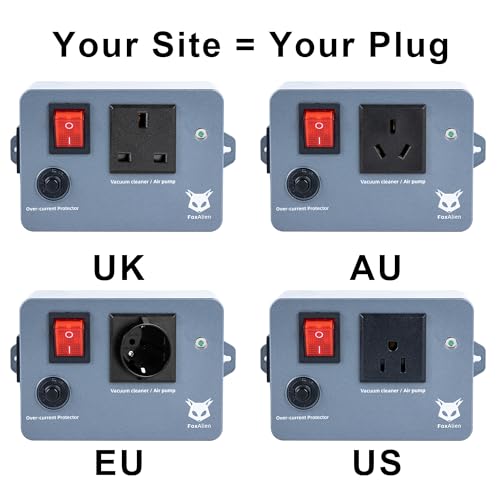 Image of FoxAlien PWM Smart Relay Socket for CNC Router Machines, VFD Spindles, Dust Collector, Air Assist Pump and Engraving Module Connecting