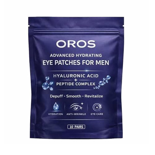 SMILEFITPRO OROS Eye Patches for Men Hyaluronic Acid & Peptides 10 Pairs