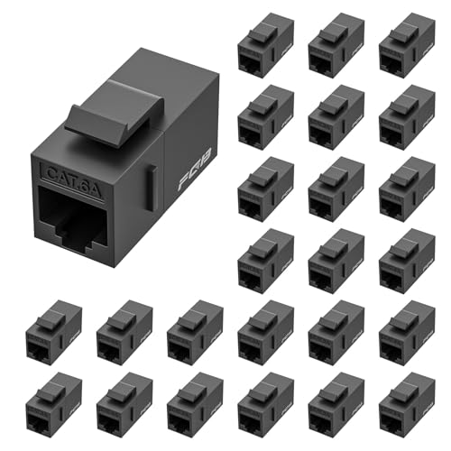 FGB 10 Gbps CAT6A Ethernet Keystone Coupler (25-Pack)