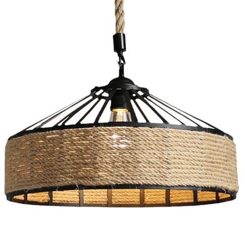 Lampe à suspension de plafond lustre à tête unique rétro country