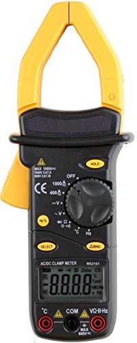 Tekpower TP2101 Multímetro amperímetro digital AC/DC hasta 1000A con medición de frecuencia y temperatura, apertura de 2 pulgadas para cables grandes miniatura 2
