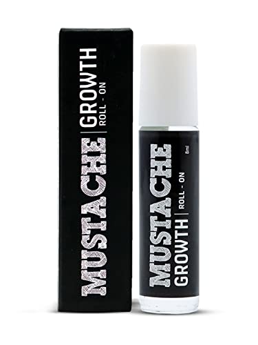 Beardo Mustache Growth Roll On - 8 ml with with Almond and Coconut Oils | Promotes hair growth | Stimulates Hair Follicles | Easy to use