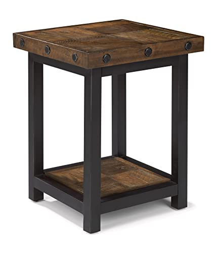 Homestyles Carpenter Chairside Table, Dark Brown #TOP14