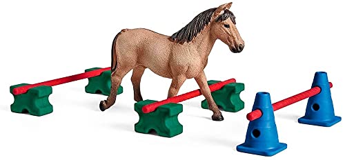 Pony Slalom Schleich 42483 Farm World lot de figurines d'équitation pour enfant
