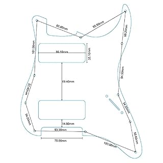 KESHUO Parties De Guitare De Grande Qualité 2 P90 Strat Guitare Pickguard Aucun Trou De Contrôle pour 11 Trous De Vis… - Les Beatles, Paul McCartney, John Lennon, RIngo Starr, George Harrison KESHUO Parties De Guitare De Grande Qualité 2 P90 Strat Guitare Pickguard Aucun Trou De Contrôle pour 11 Trous De Vis… – Image 7