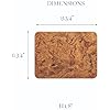 Casafina 15.75 x 11.75 Set of 4 Rectangular Placemats - Cork Collection, Natural | Heat Safe Tableware | Natural Portuguese Cork Material | Restaurant Quality Serveware
