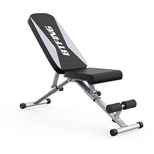BTFING Adjustable Weight Bench Press, Workout Bench for Strength Training Equipment, Foldable Home Gym Bench for Exercises
