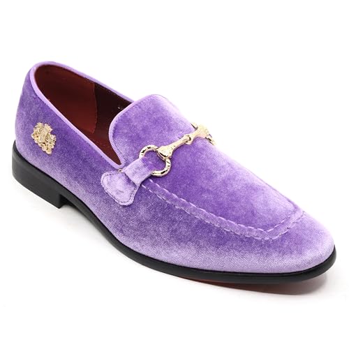 Image of Men's Velvet Designer Classic Dress Tuxedo Smoking Slipper Loafers Slip On Shoes SM-56