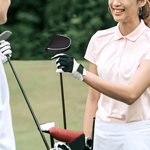 Big Teeth Golf Mallet Putter Cover Headcover Club Protector Magnetic Closure Don't FIT Iron Material Putter for Scotty Cameron Taylormade Odyssey 2 Ball Club (Black)