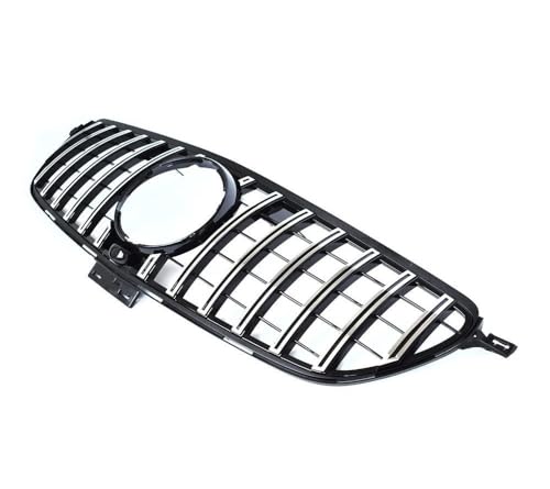 MYVPRO Parrilla radiador Rejilla Frontal Plateada Negra Estilo GT para Mercedes GLE Coupe 2015-2018 GLE300 GLE350 GLE450, No para AMG Parrilla Delantera Coche (Color : Plata)