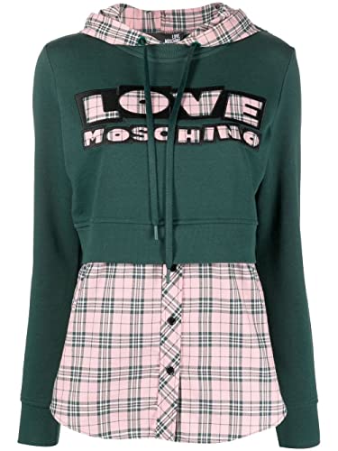 Love Moschino Damen Slim Fit Long Sleeves Spersonalised With Maxi Brand...