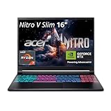 acer Nitro V Slim ANV16S-41-R3Q0 Gaming Laptop | 16' WQXGA IPS | NVIDIA GeForce RTX 5070 | AMD Ryzen Processor | 16GB RAM | 512GB SSD | WiFi 6E | Backlit Keyboard | HDMI | USB4 | RJ-45 | Win 11 Home