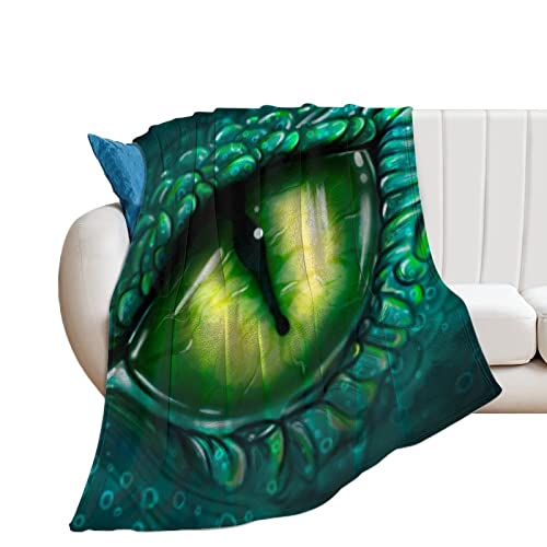 Couverture de canapé yeux de dragon vert : l'accessoire idéal pour vos soirées cocooning - 2