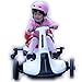 Auto Elettrica Multifunzionale per Bambini A Quattro Ruote, Gli Adulti Possono Sedersi, Auto da Drift A Doppia Trazione, Auto Giocattolo per Bambini Kart, 102X75x60cm,Bianca