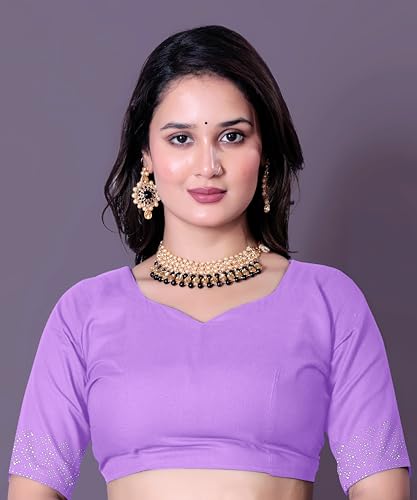 Image of FASHION Women's Trendy Banarasi Kanjivaram Navy Color Art Silk Saree with Blouse Material
