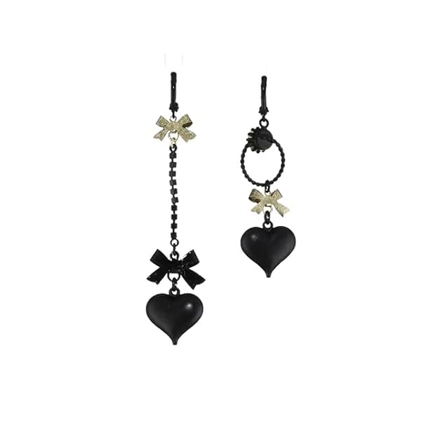 Betsey Johnson Mismatch Bubble Heart Earrings