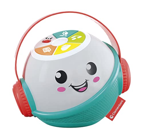Baby Clementoni - Dixi Musica e Parole, Smart Speaker, Gioco Prima Infanzia Bambini 9-36 Mesi, Centro attività per Imparare Le Prime Parole e Sviluppare Ascolto e Ritmo, con Luci e Microfono, 17735