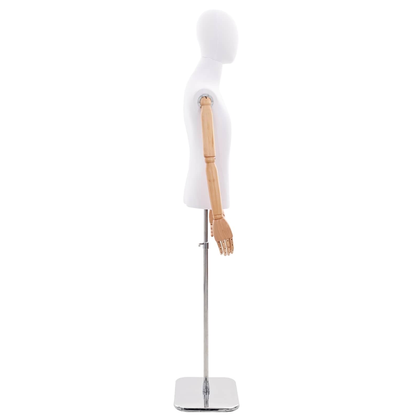 vidaXL Verstellbarer Mannequin 170-218 cm mit Standfuß Männlich PP