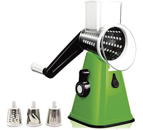 BE PRO Magic Cut el Nuevo Cortador Giratorio de Manivela Rebanador, Rallador, Cortador y Triturador ¡4 en 1! ¡Sin...