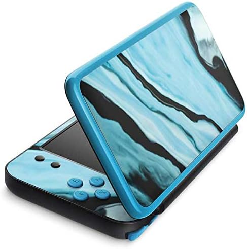 Skinit Decal Gaming Skin Compatible with 2DS XL (2017) - Originally Designed Aqua Blue Marble Ink Design