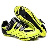 Amazon.co.uk Xuanke Cycling Shoes Mens Road Cycling Shoes SPD SPD-SL Compatible with Peloton Bike Indoor Cycling Outdoor Road Bike Riding Shoes Men's & Women's (Yellow-MTB,9.5) #ad #ad