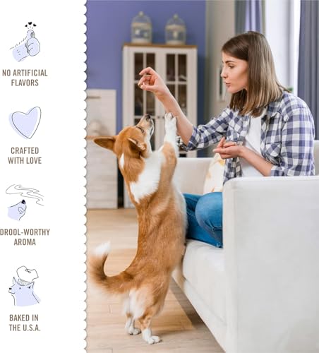 Three Dog Bakery Lick'n Crunch Sandwich Cookies Premium Dog Treats with No Artificial Flavors, Carob/Peanut Butter, Golden/Vanilla, 39 Ounces (Pack of 1)