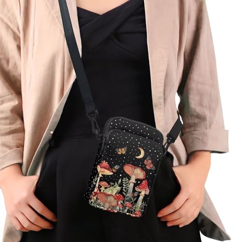 Small Messenger Bag for Women, 2 Layer Crossbody Bag with Adjustable Shoulder Strap3