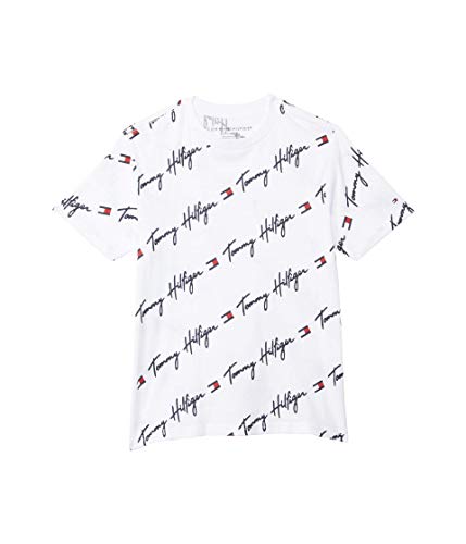 Tommy Hilfiger Boy's Short Sleeve All Over Print Tee Shirt (Big Kids)