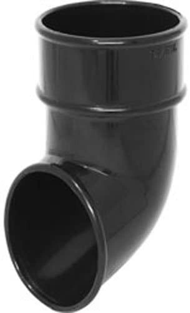 Merriway BH05939 Round Pipe Shoe, 68mm - Black, White