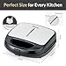 HomeTronix 3-in-1 Snack Maker Grill – Electric Sandwich Maker, Waffle Maker, Panini Press with Interchangeable Plates, Mini Griddle Plate for Grilled Food