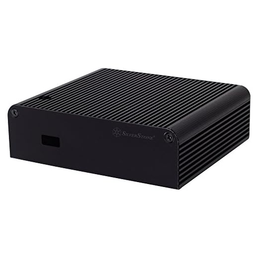 SilverStone SST-PT14B-H1D1 – Petit Intel NUC datorfodral, Board D54250WYB, D34010WYB, svart