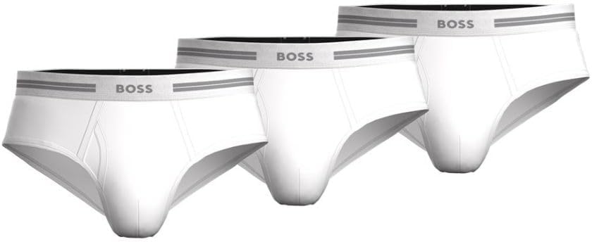 BOSS Mens pack of logo waistband briefs