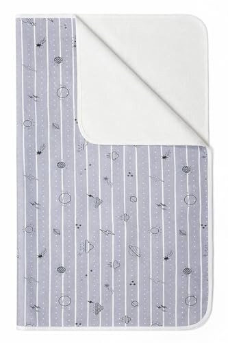 YIVEKO Baby Waterproof Bed Pad Washable Mattress Pad Reusable Underpads Bed Wetting Incontinence Cover for Baby Toddler Children and Adults-Gray Sky