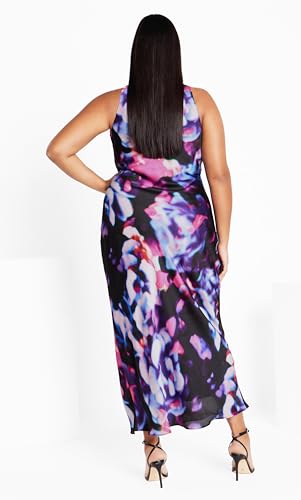Image of City Chic Plus Size Dress Halter PRT in NEON Lights