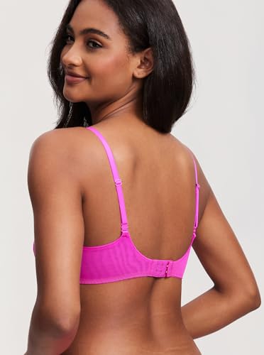 Image of DOBREVA Women's Balconette Sexy Unlined Bra Lace Push Up Plus Size Bras See Through Underwire