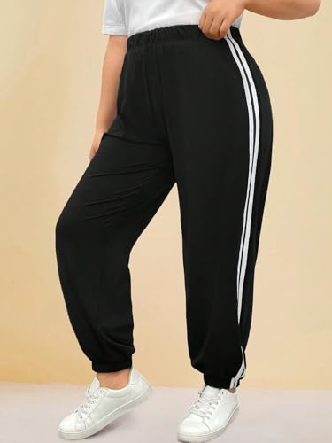 Image of dockstreet Baggy Joggers /Loose fit,High Waist Yoga Pants /Casual, Long Length Extra Baggy fit Lower Cotton for Women