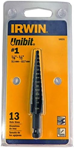 IRWIN Step Drill Bit, 1/8-Inch to 1/2 