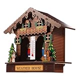 Élégant et pratique : son design mural raffiné fait office à la fois d'objet décoratif et de station météo fonctionnelle, de baromètre portable et de thermomètre d'intérieur