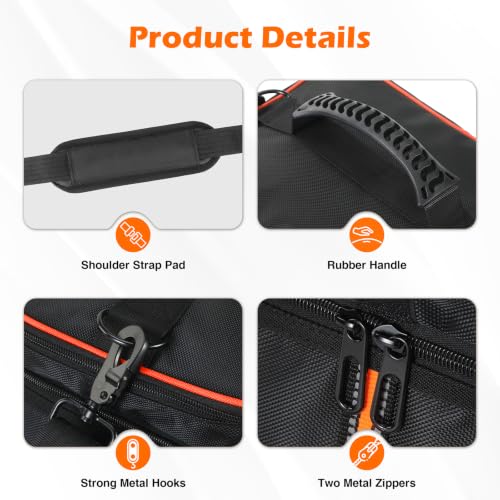 Bolsa ventilada para Jackery 500 V2 con correa de hombro ajustable 5