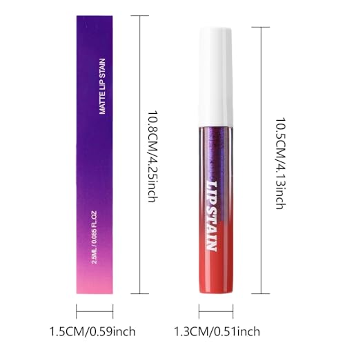 Image of evpct 3Pcs Peel Off Lip Stain Tints, Maroon Mauve Nude Brown Matte Liquid Lipstick Lip Stain Long Lasting Waterproof for Women, Non-stick Cup Lipstick Peel Off Highly Pigmented Smudge-proof Liptint