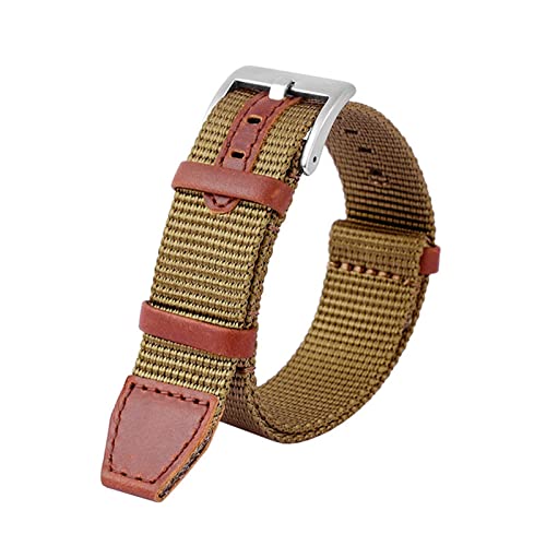 Bracelet de montre en nylon 20mm kaki pour Hamilton H69439931