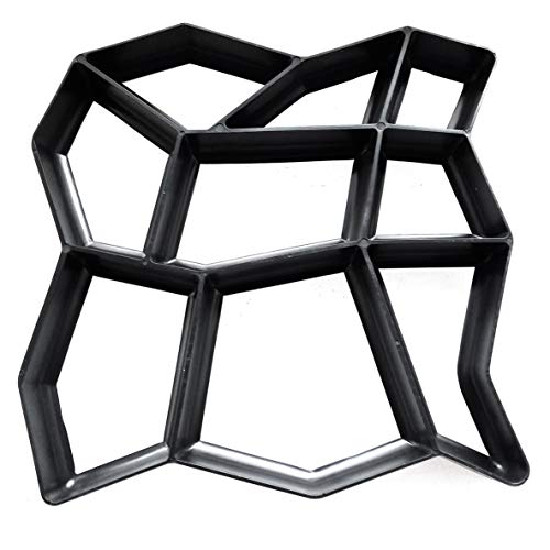 Preisvergleich Produktbild Rouku Pflastersteinform Auffahrt Kunststoff Pflasterstein Beton Schritt Pathmate Formfertiger Garten Dekoriertes Werkzeug