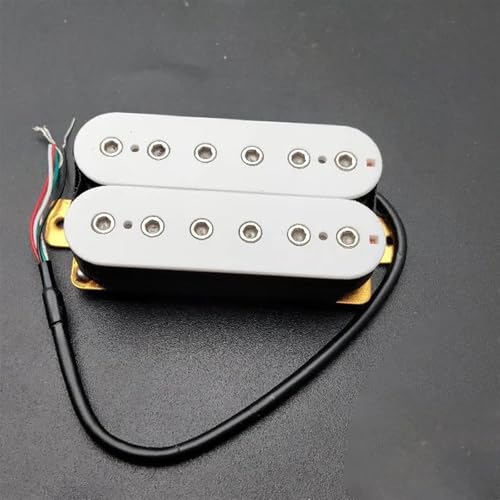エレキギターピックアップキット 6弦エレキギターハムバッカー 12調節可能六角ネジ デュアルコイル ギターコイルスプリットピックアップ N7.5K/B15K出力(Bridge)