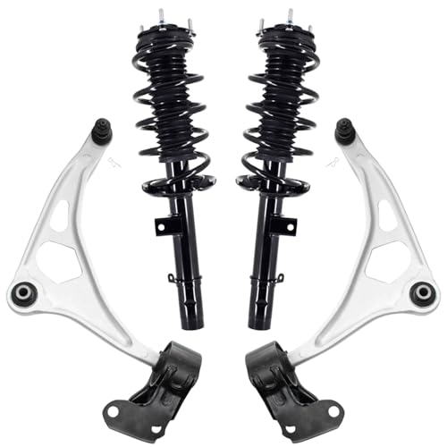 Image of Detroit Axle - 4pc Front End Kit for 2018-2022 Honda Odyssey, 2 Lower Control Arms with Ball Joints 2 Struts with Coil Springs 2019 2020 2021 Suspension Kit Replacement
