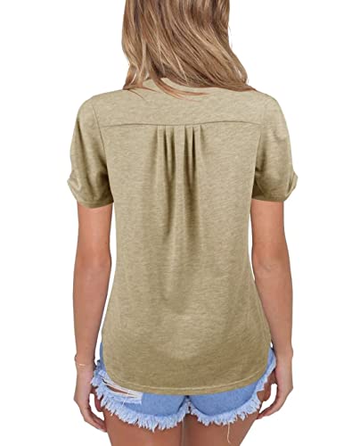 Dailiup Women's Casual V Neck T-Shirts
