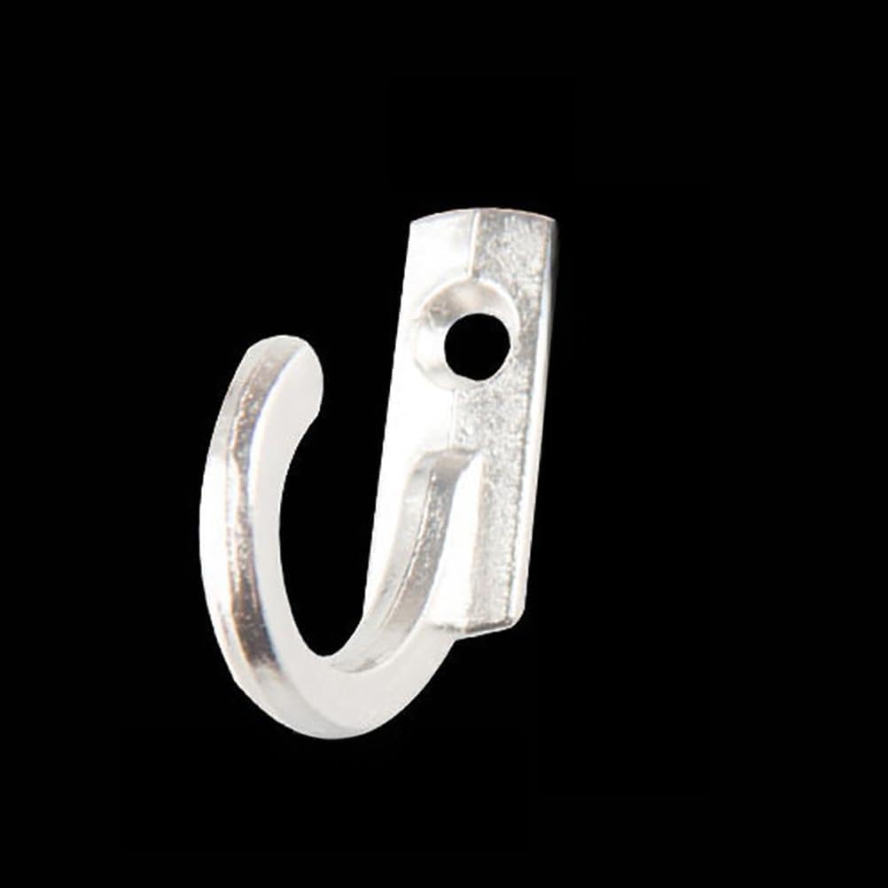 20pcs Mini Retro Zinc Alloy Wall Hooks, Metal Coat and Organizer Hangers for Home, Bathroom, and Cabinet Use, Silver Small Wall Door Hooks for Hanging Robes and Towels
