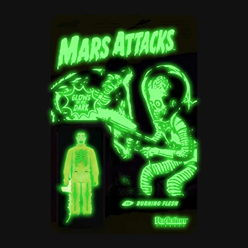 Super 7 Mars Attacks Burning Flesh (Glow) - 3.75 In Scale Reaction Figure #TOP3