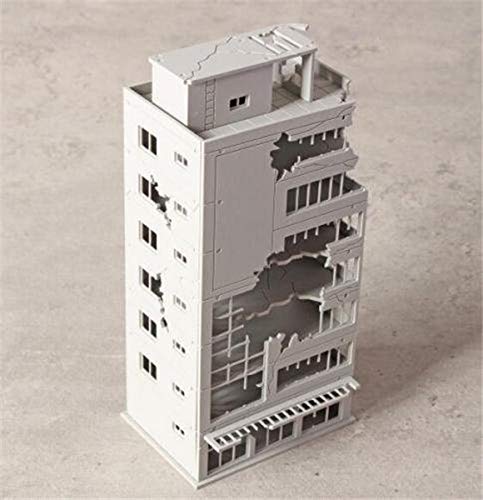 Eatingbiting N Scale 1/144 1:144 Ruined Damaged Building After War Assembling Model Outland Realism Scene For Diy Sand Table Garden Micro Landscape Ornaments Decor Supply Diy Player Spray Painting #TOP5